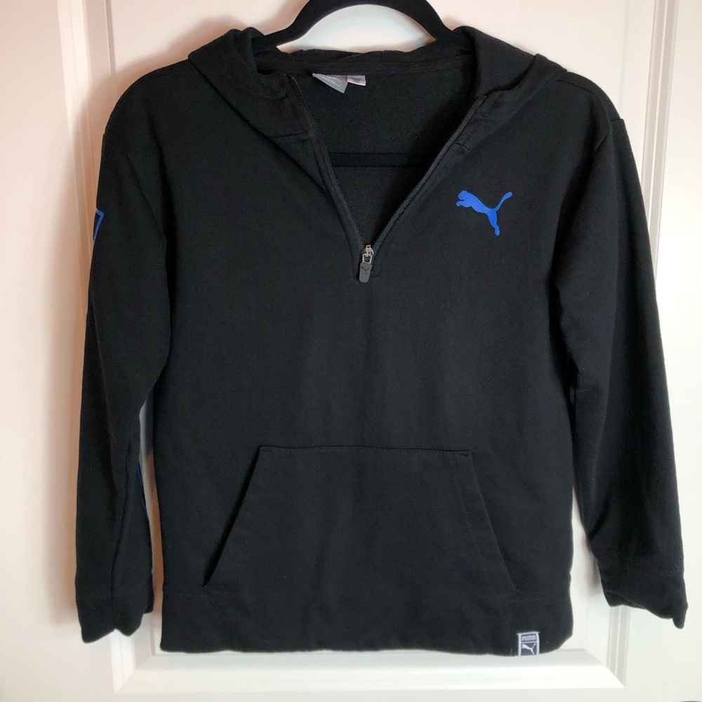☀️Puma black hoodie 1/2 zip black sweatshirt ☀️ - Picture 3 of 5